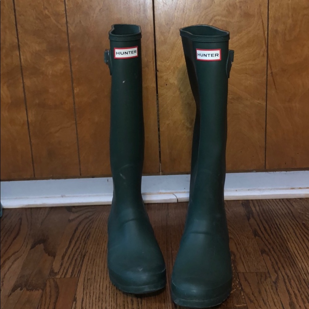 Olive Green Hunter Rainboots